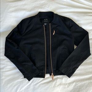 Armani Exchange Black Bomber Jacket